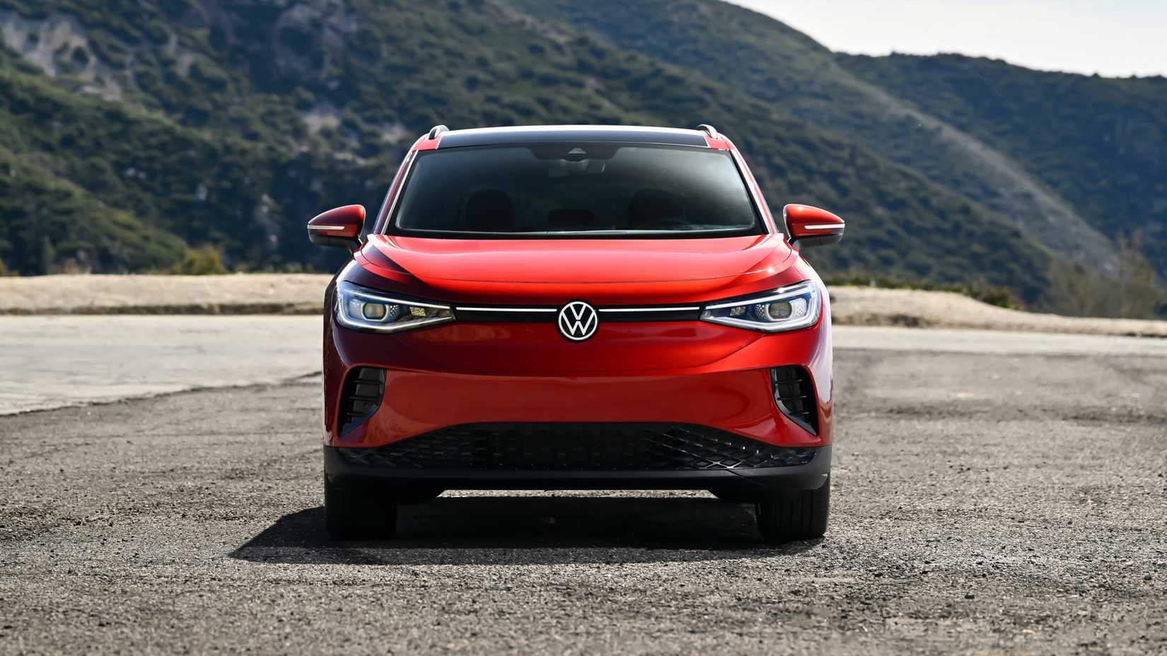 2024 Volkswagen ID.4 in red, front still photo