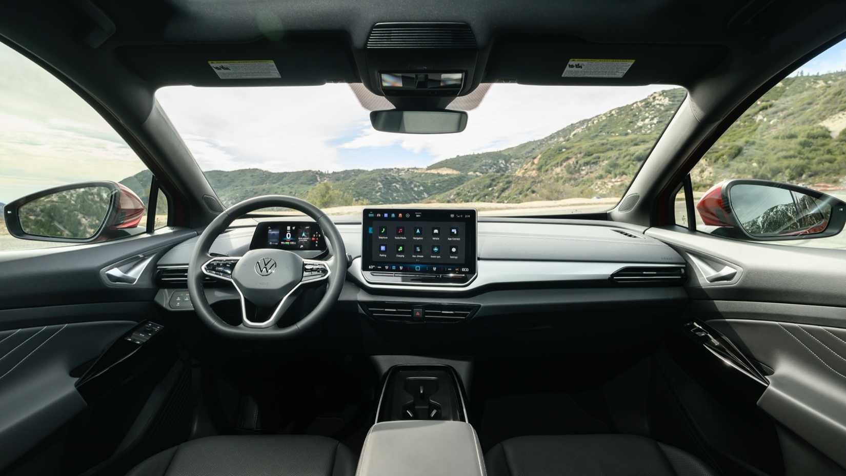 2024 Volkswagen ID.4 interior photo of dash from straight on
