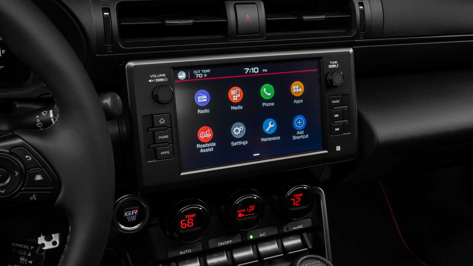 2025 Toyota GR86 Hakone Special Edition interior shot showing screen