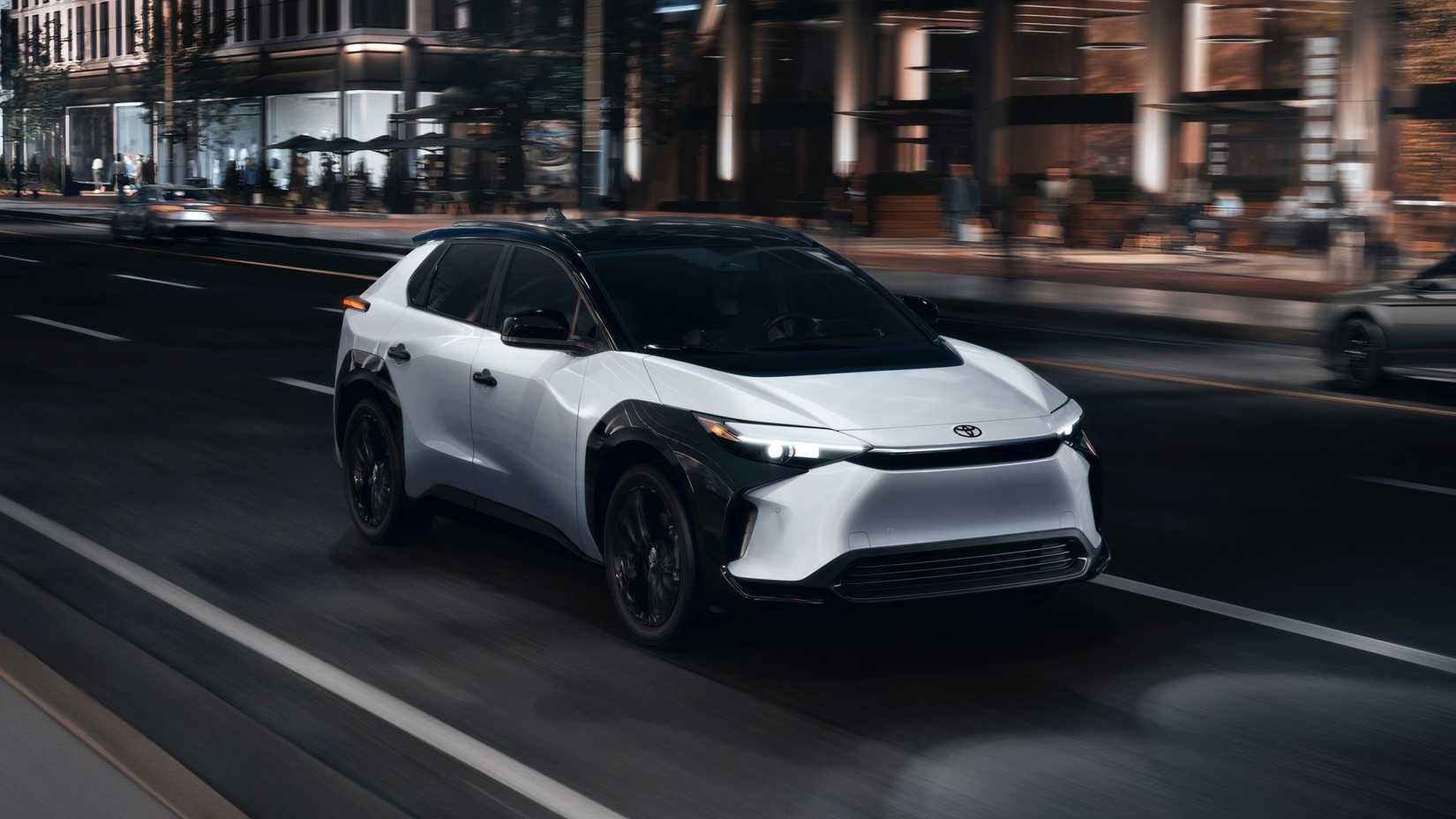 2025 Toyota bZ4X Nightshade Edition Front Angle