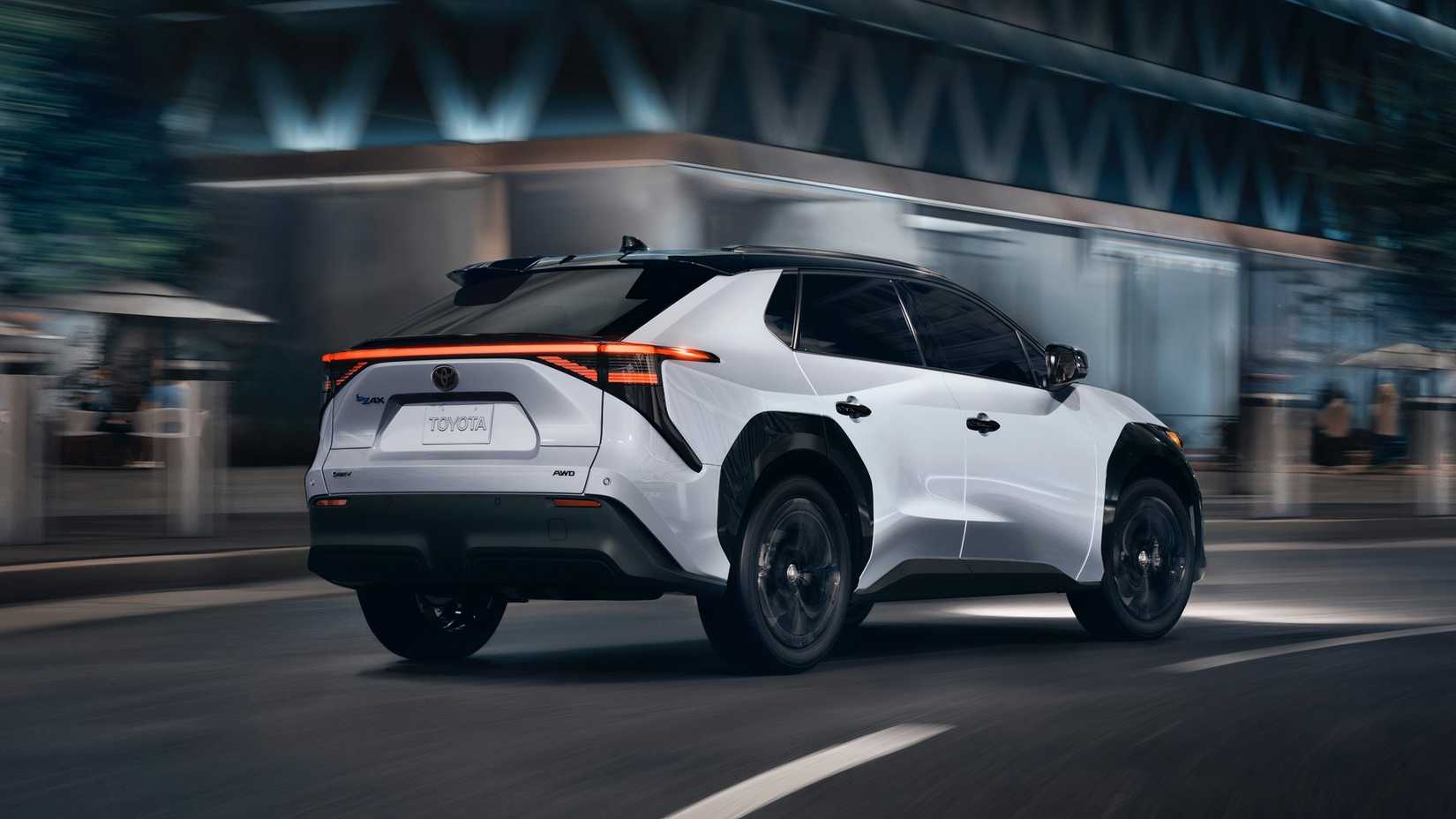 2025 Toyota bZ4X Nightshade Edition Rear Angle