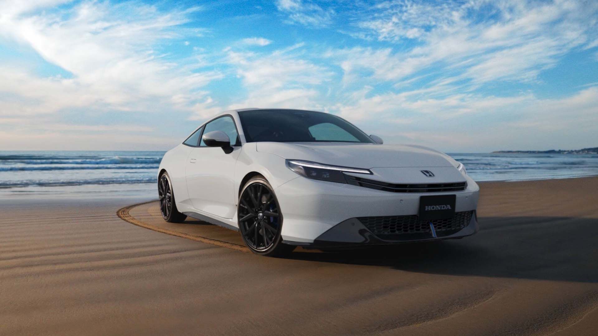 Vista frontal 3/4 de um Honda Prelude Concept