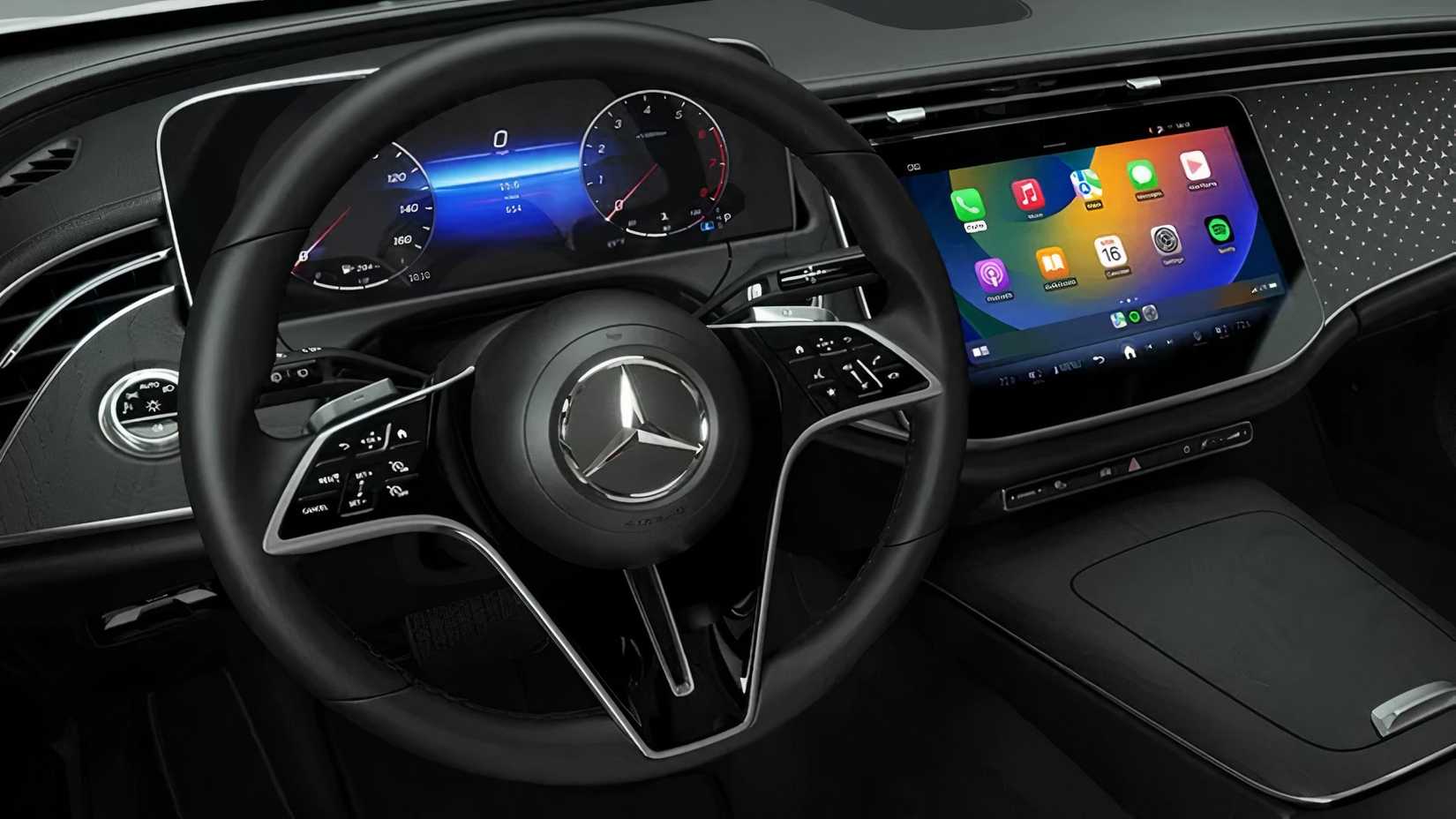 Interior shot of a 2025 Mercedes-Benz E 450 4Matic All-Terrain