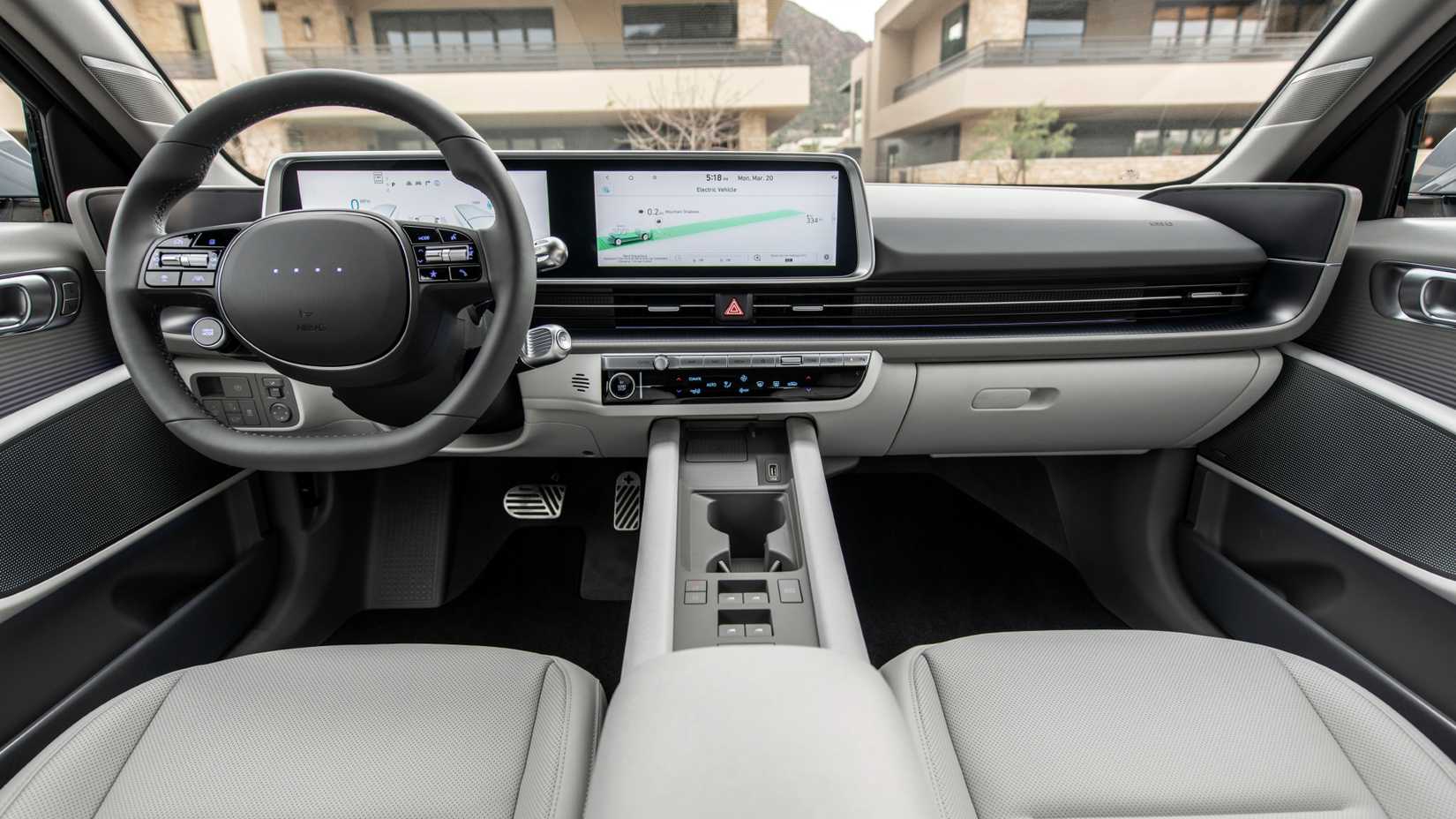 2025 Hyundai Ioniq 6 Limited interior shot showing front cabin