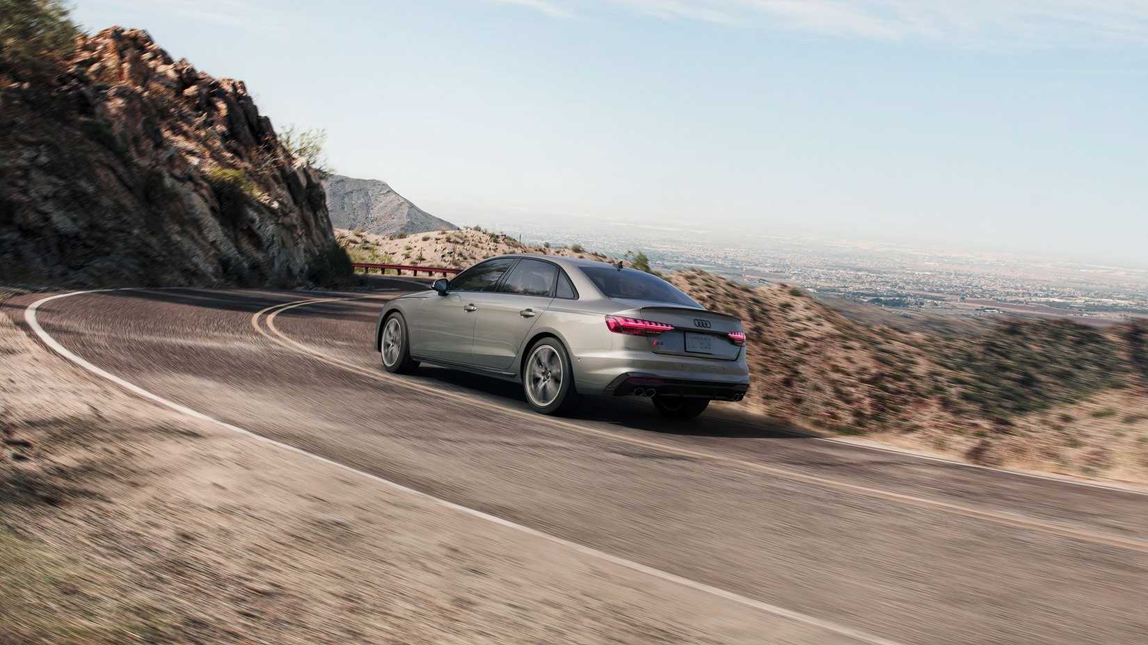 Rear 3/4 shot of a 2025 Audi S4