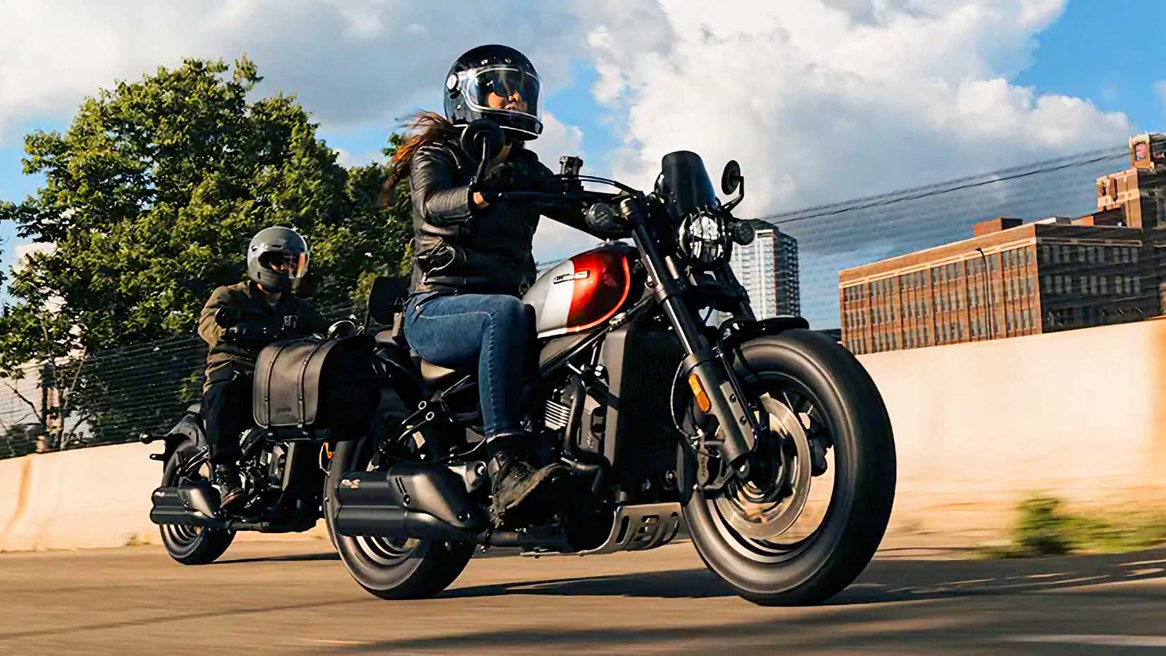 Rider on a 2025 CF Moto 450CL-C
