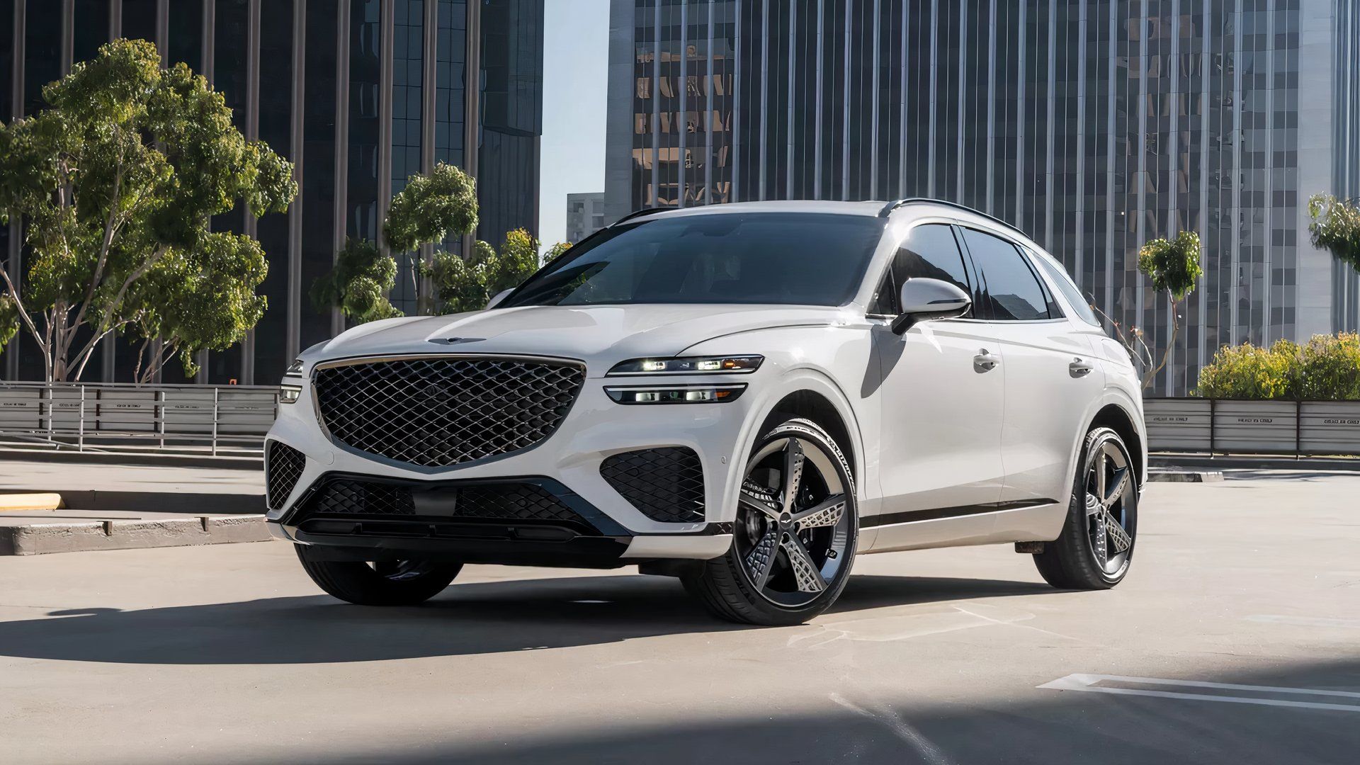 2025 Genesis GV70, front 3/4