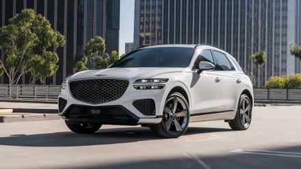 2025 Genesis GV70, front 3/4
