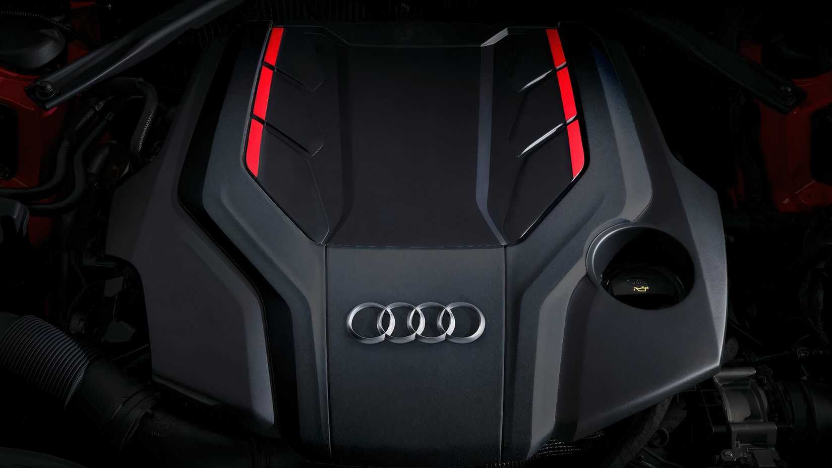 Foto do motor de um Audi S4 2025