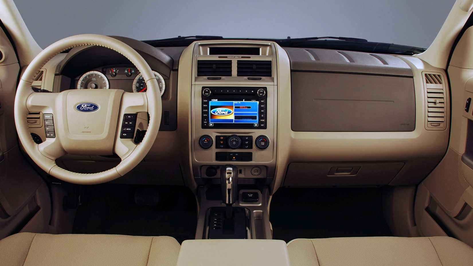 2008 to 2012 Ford Escape Interior shot showing dash