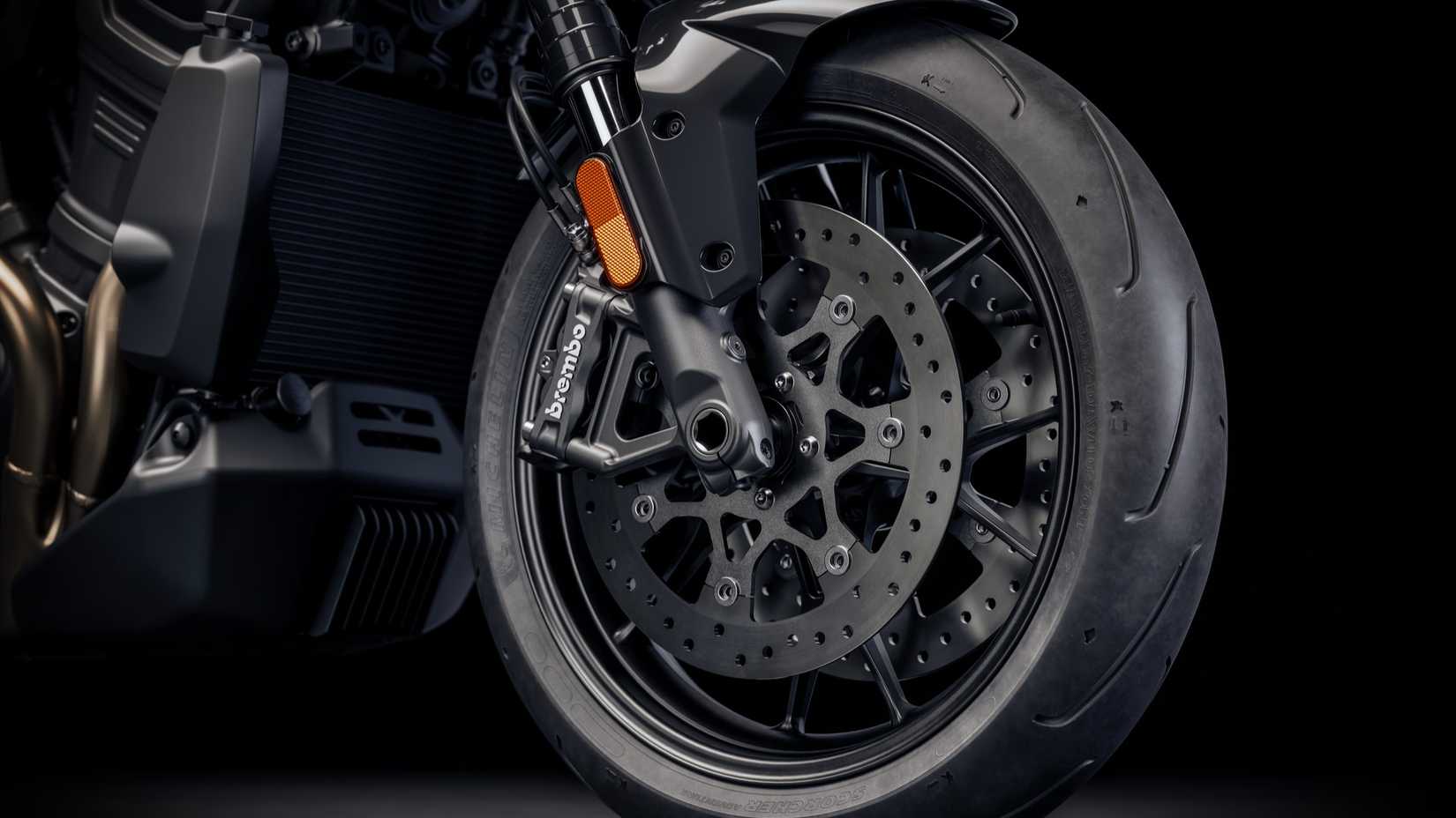 2025 Harley-Davidson Pan America ST road-biased tire close-up
