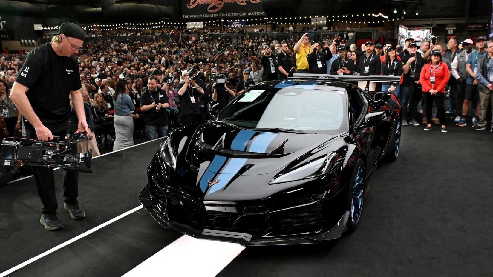 A 2025 Chevrolet Corvette ZR1 First Example sells at an auction