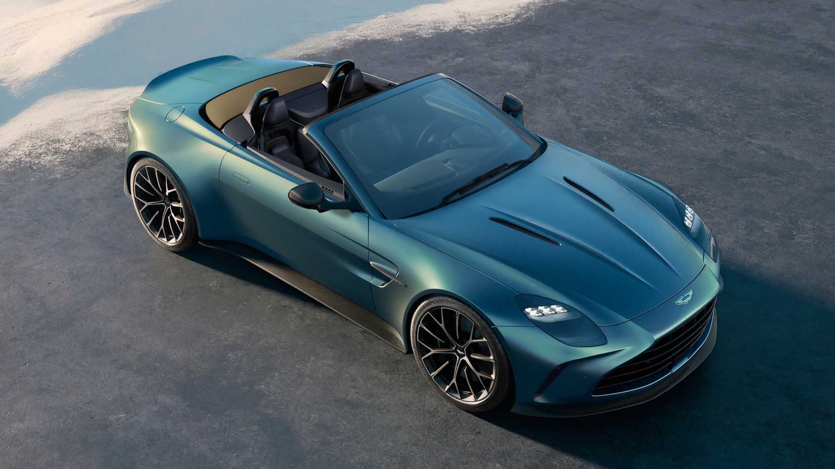 2026 Aston Martin Vantage Roadster Front Above Roof Down