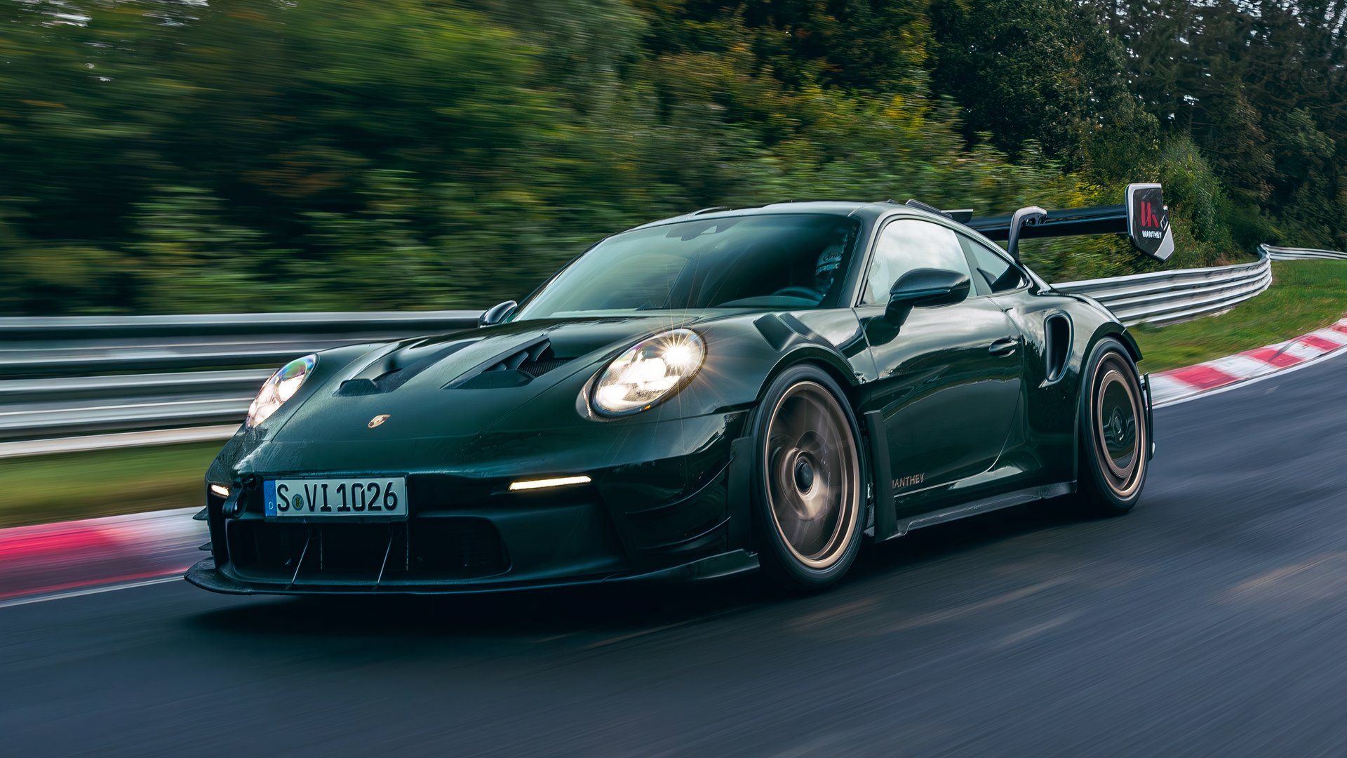 Porsche 911 With Manthey Racing Kit On Track