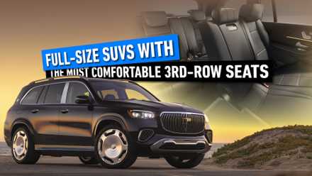 SUVs de tamanho normal com os assentos mais confortáveis da terceira fila