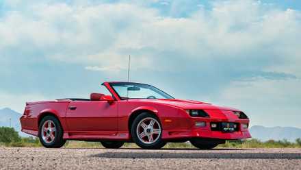 1992 Chevrolet Camaro Z28 parked in red