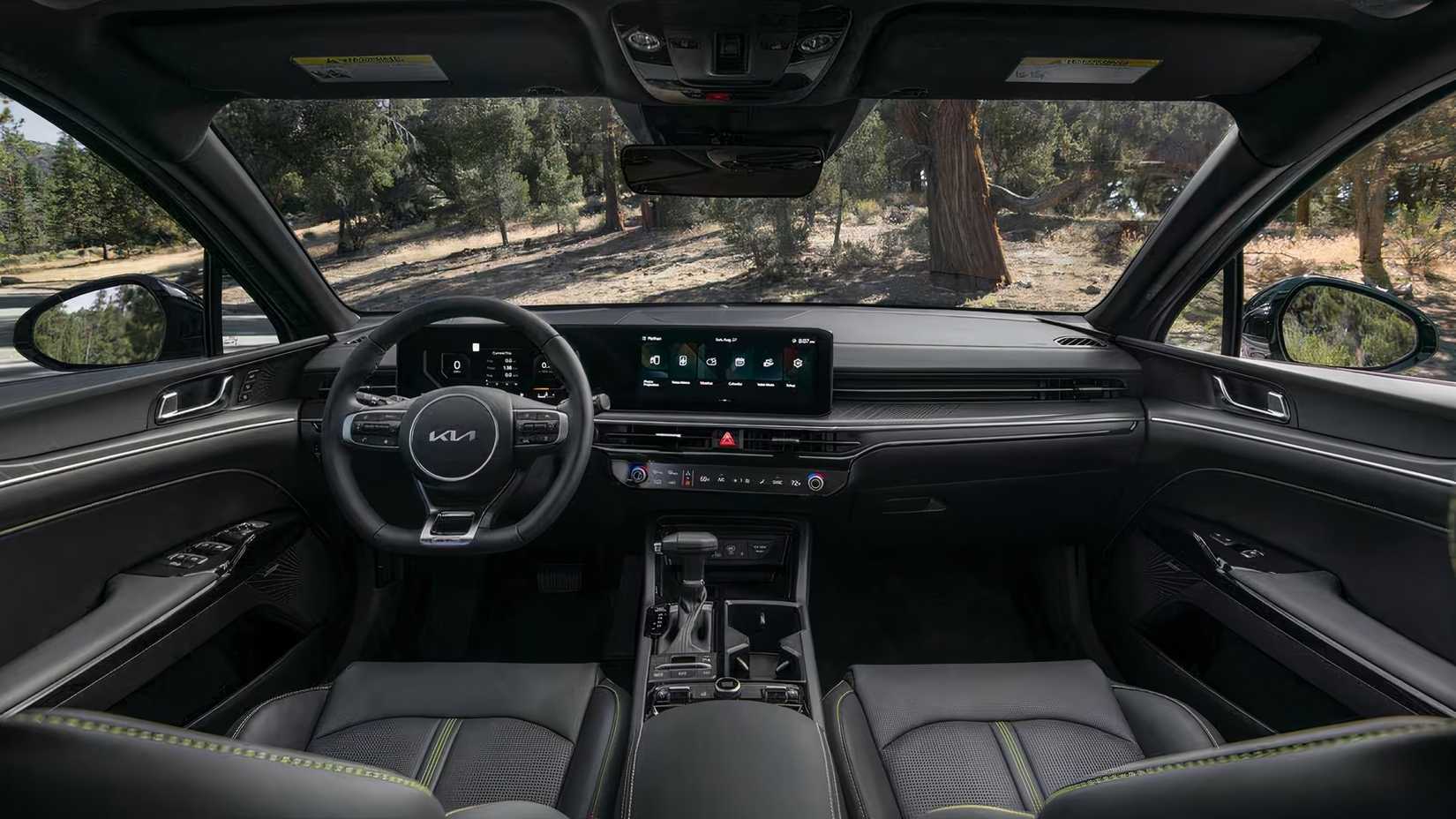 2025 Kia K5 GT interior showing cabin