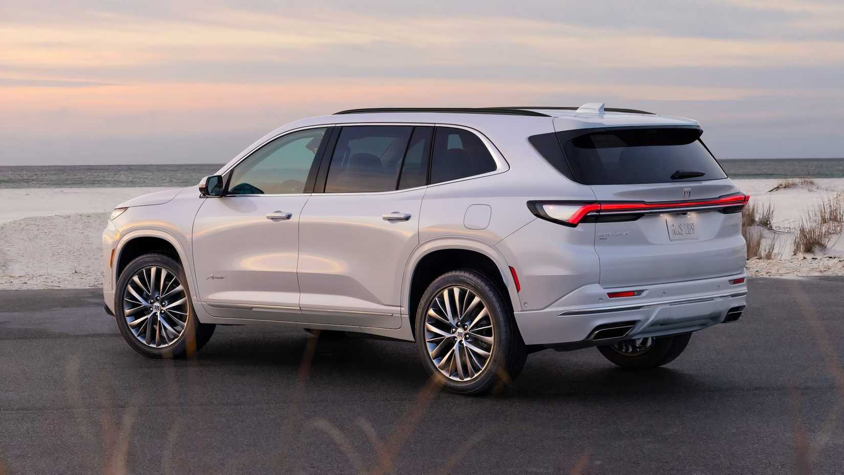 Rear 3/4 shot of a 2025 Buick Enclave Avenir