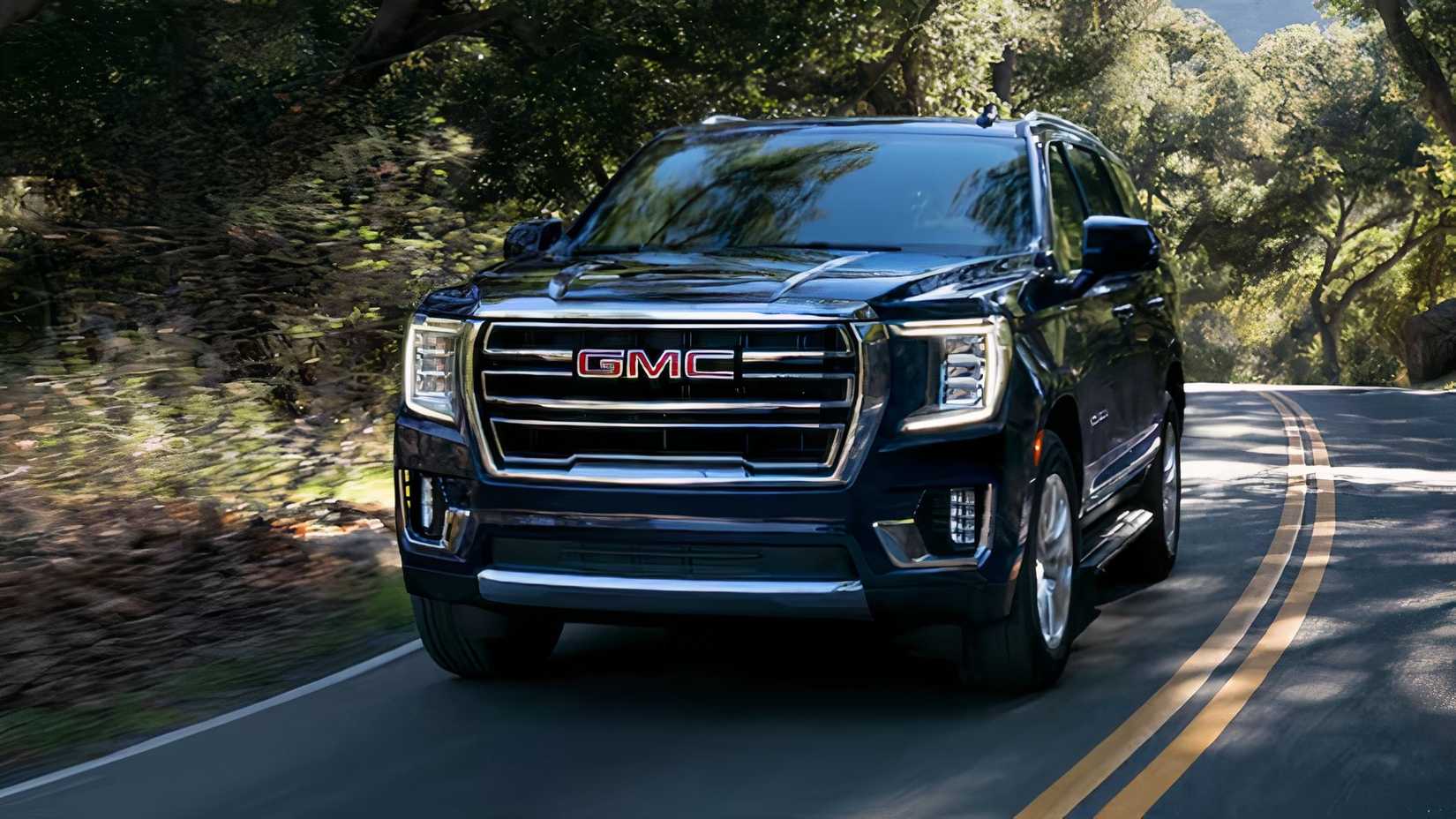 Front action shot of a 2024 GMC Yukon XL