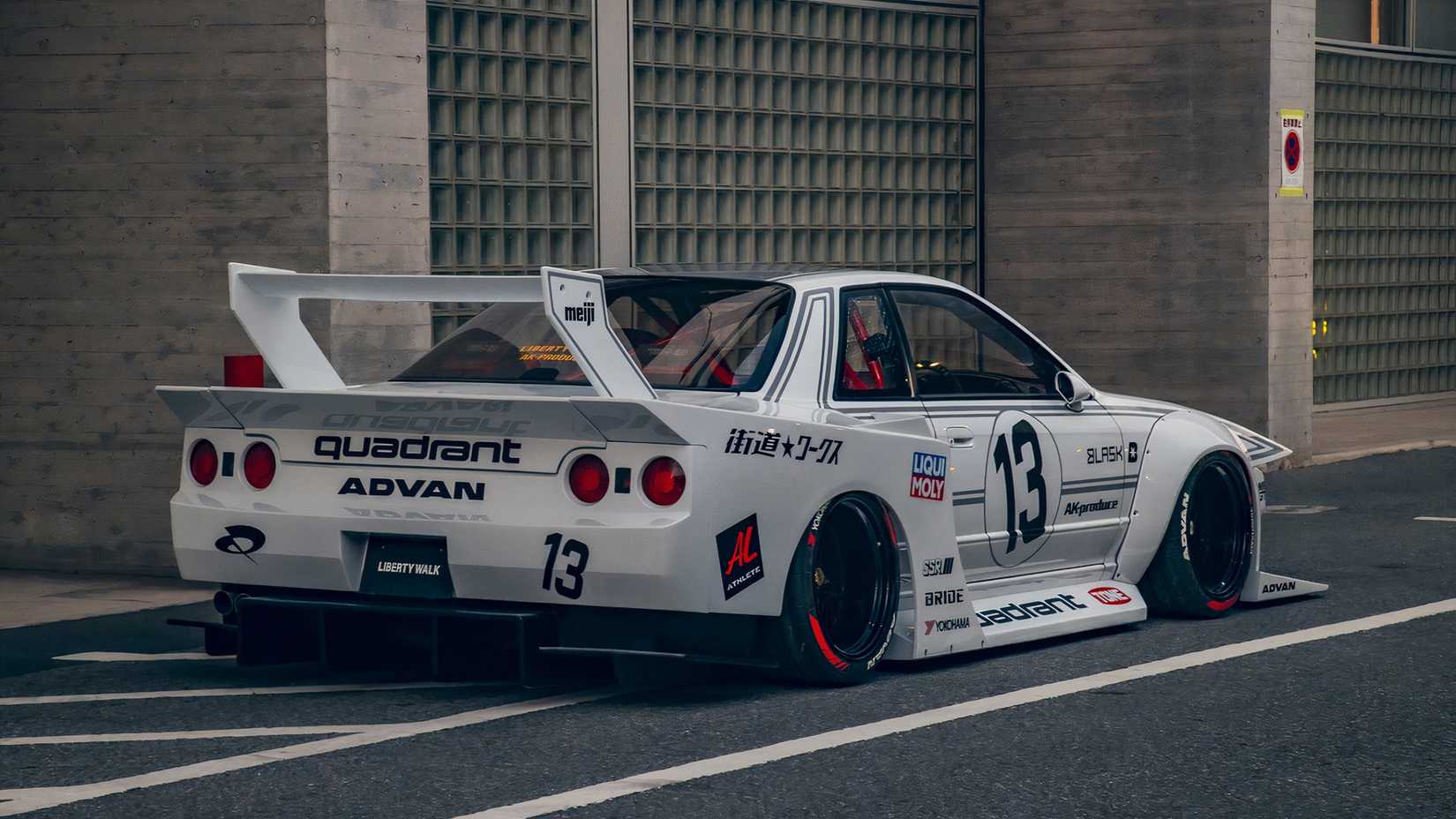 Nissan Skyline GT-R R32 By Liberty Walk Rear Angle