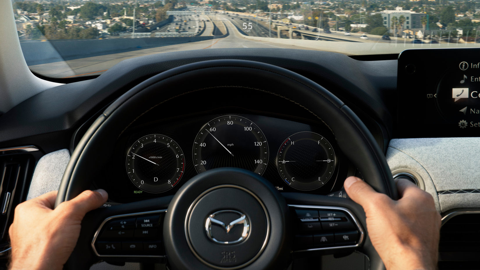 Mazda CX-90 PHEV driving-1