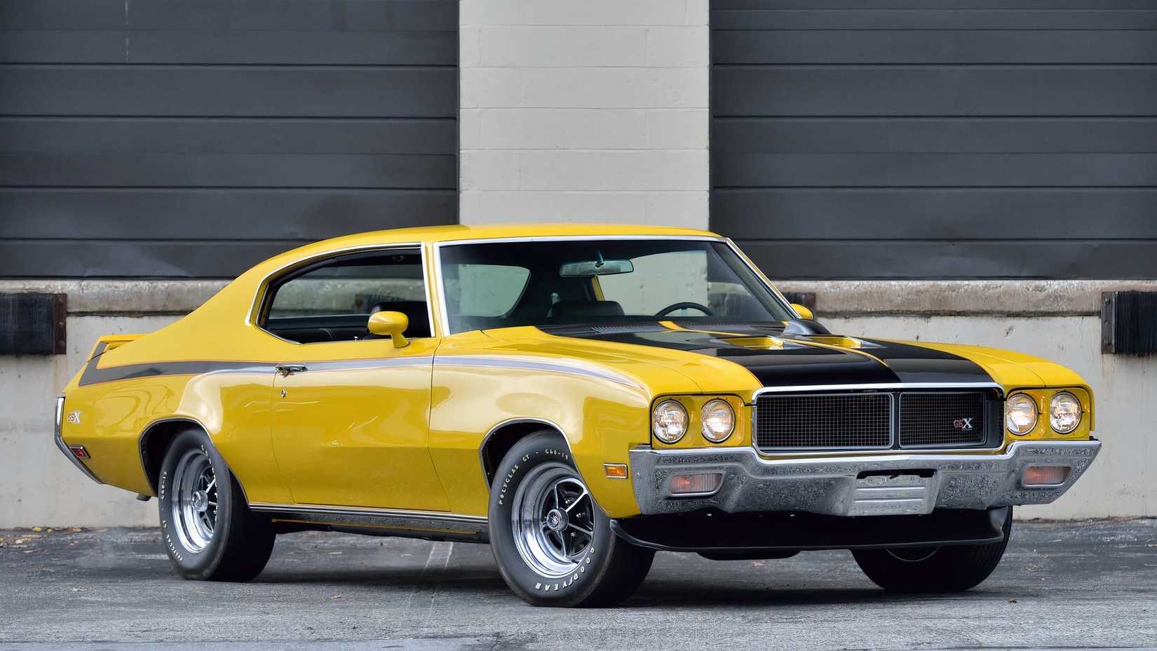 3/4 front view of 1970 Buick GSX