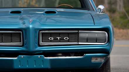 Vista da grade do Pontiac Royal Bobcat GTO 1968