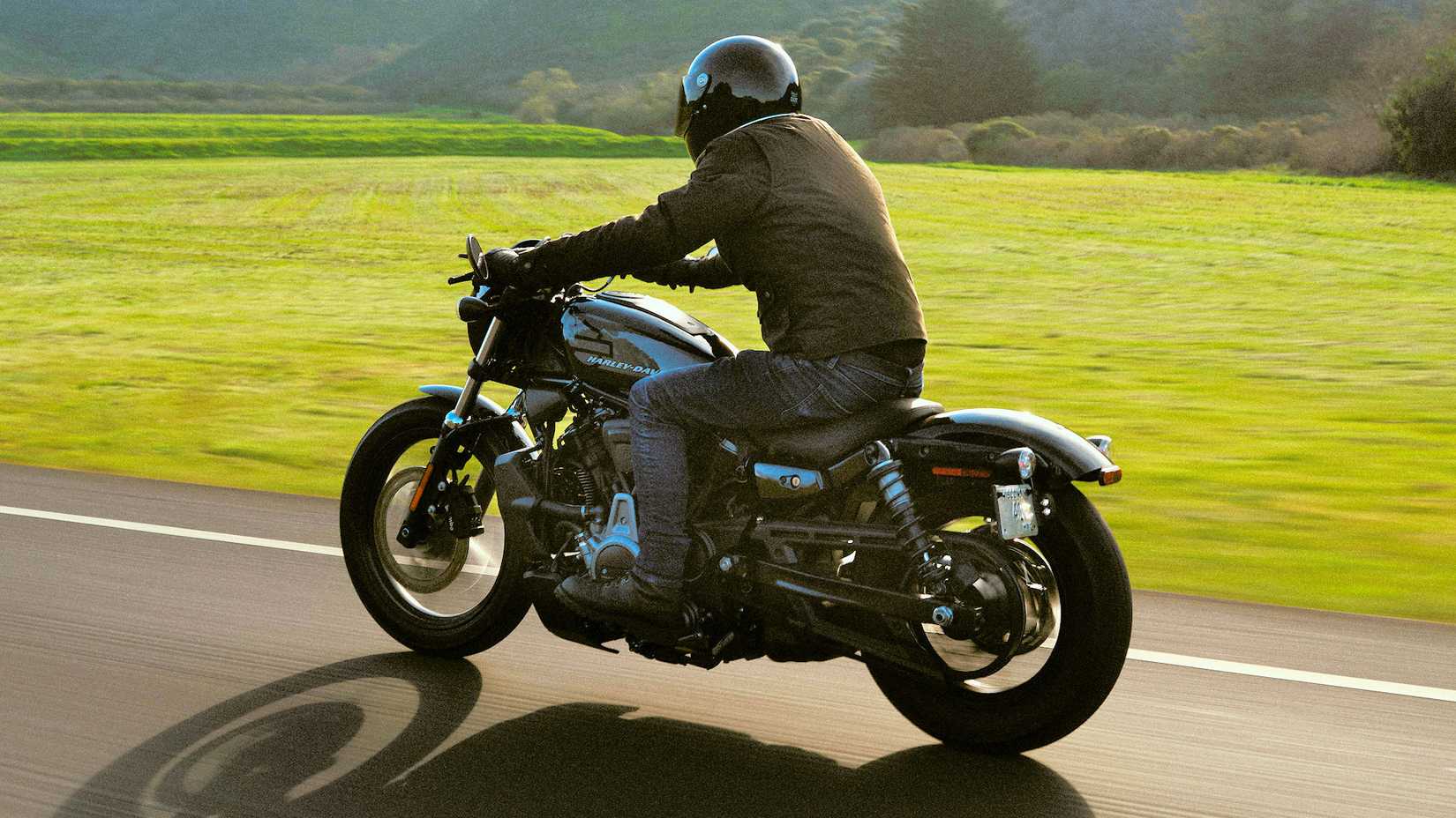 Rider on a 2022 Harley-Davidson Nightster