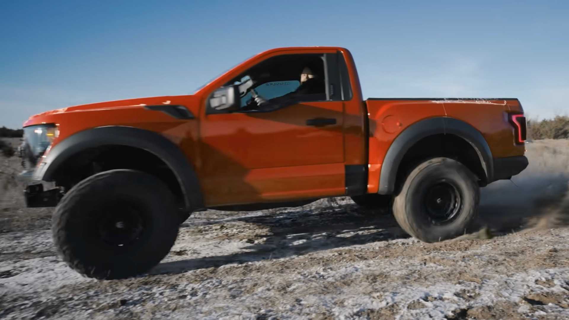 Cub Doored Ford Raptor Watch A Custom Ford F-150 Raptor R Two-Door Come Together, Then Go Jumping