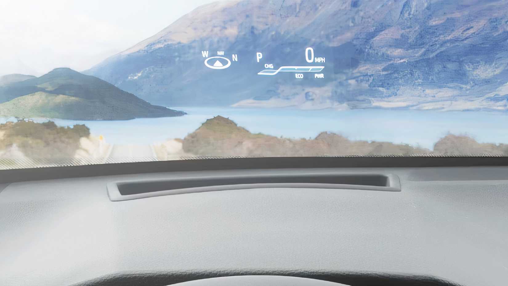 2025 Toyota RAV4 Plug In Hybrid Head Up Display. 