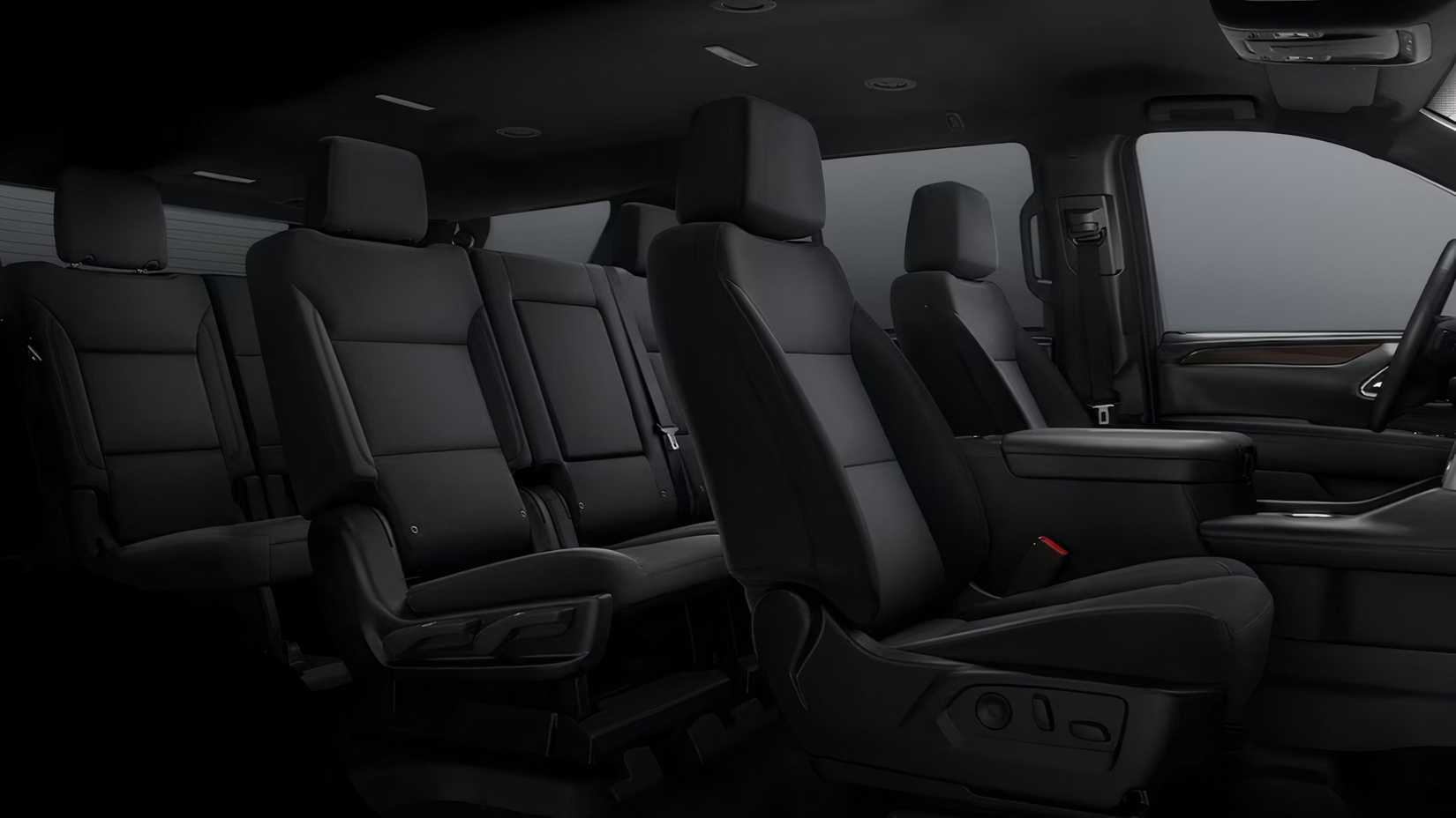 Interior shot of a 2024 GMC Yukon XL