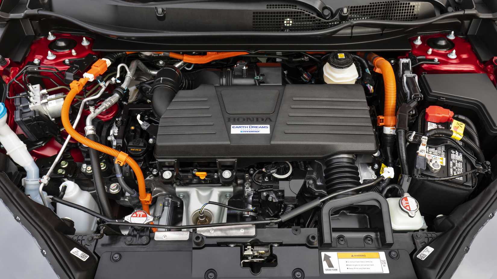 Compartimento do motor híbrido Honda CR-V 2025