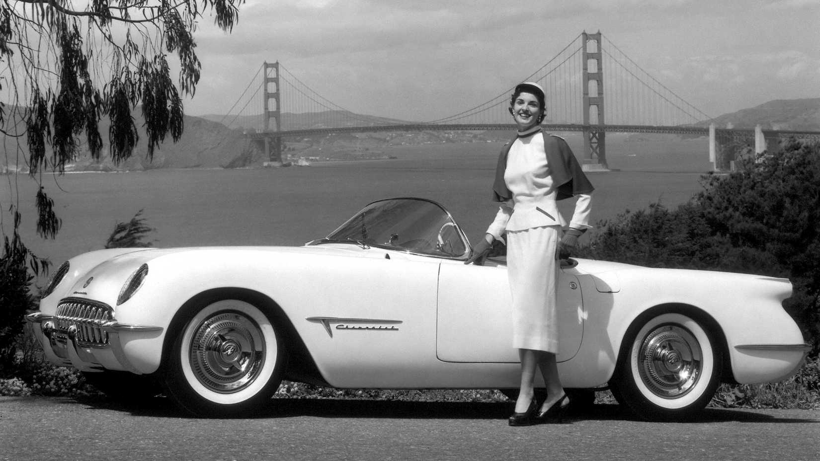 White 1952 C1 Chevy Corvette