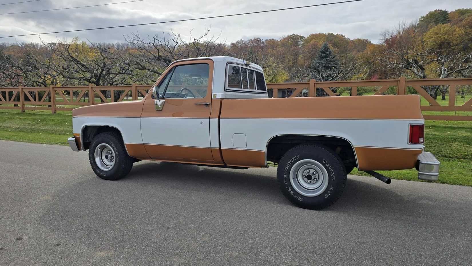 1986 chevrolet c10 shot from the side profile