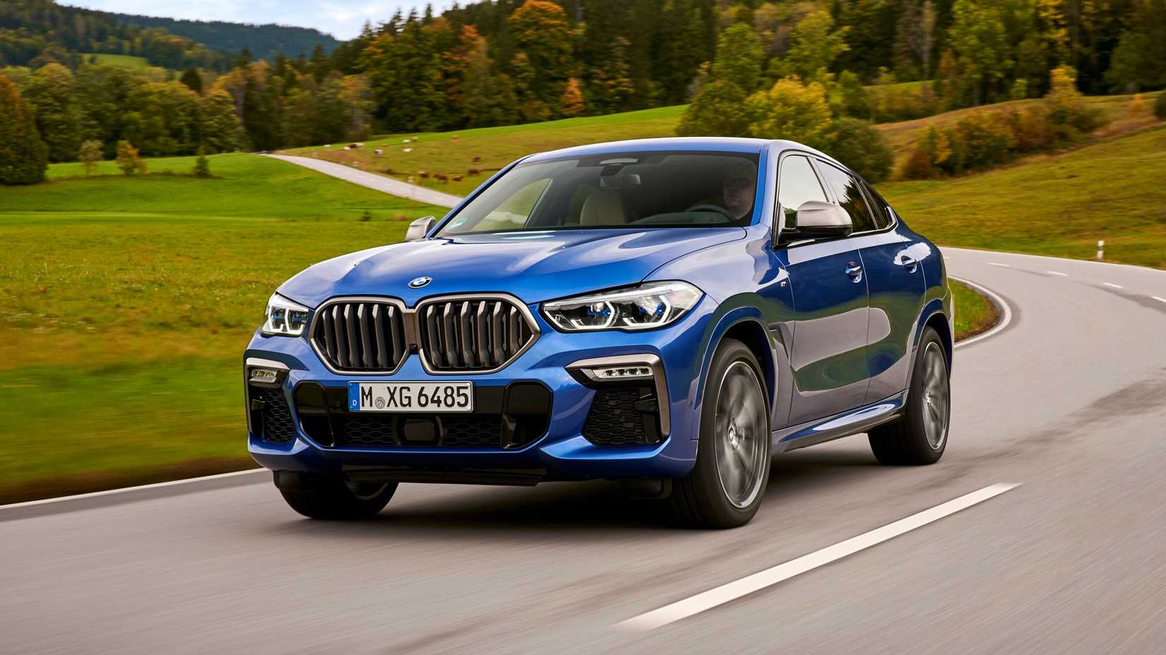 Blue 2020 BMW X6 M50i