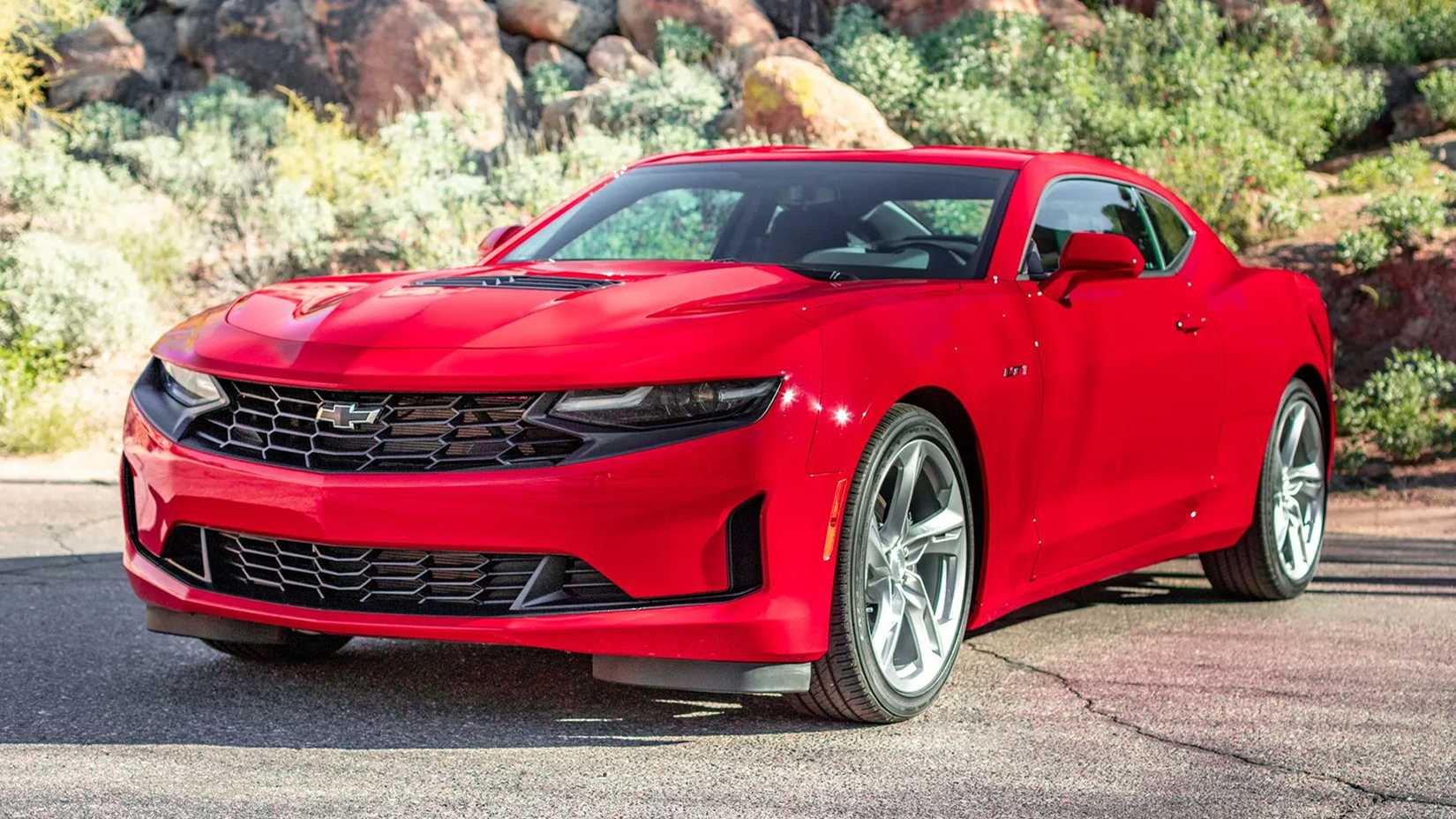 A Red 2020 Chevrolet Camaro 