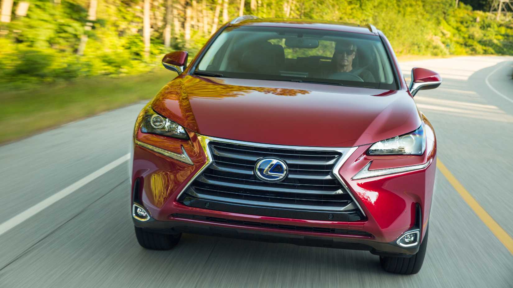 2020 Lexus NX 300h Driving Down The Road Front Fascia