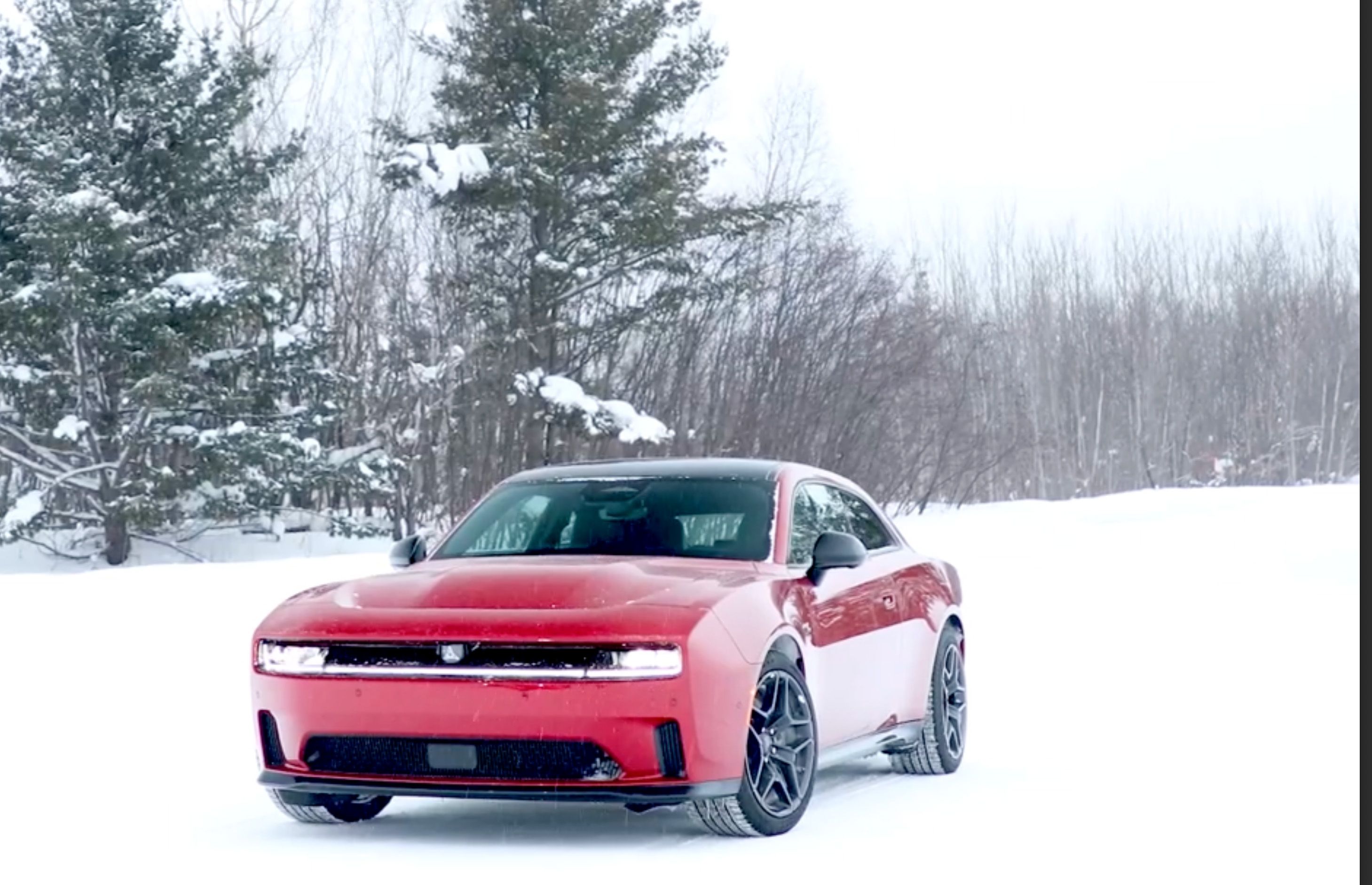 Watch Dodge Demonstrate The Charger Daytona EV's AWD Winter Driving Prowess