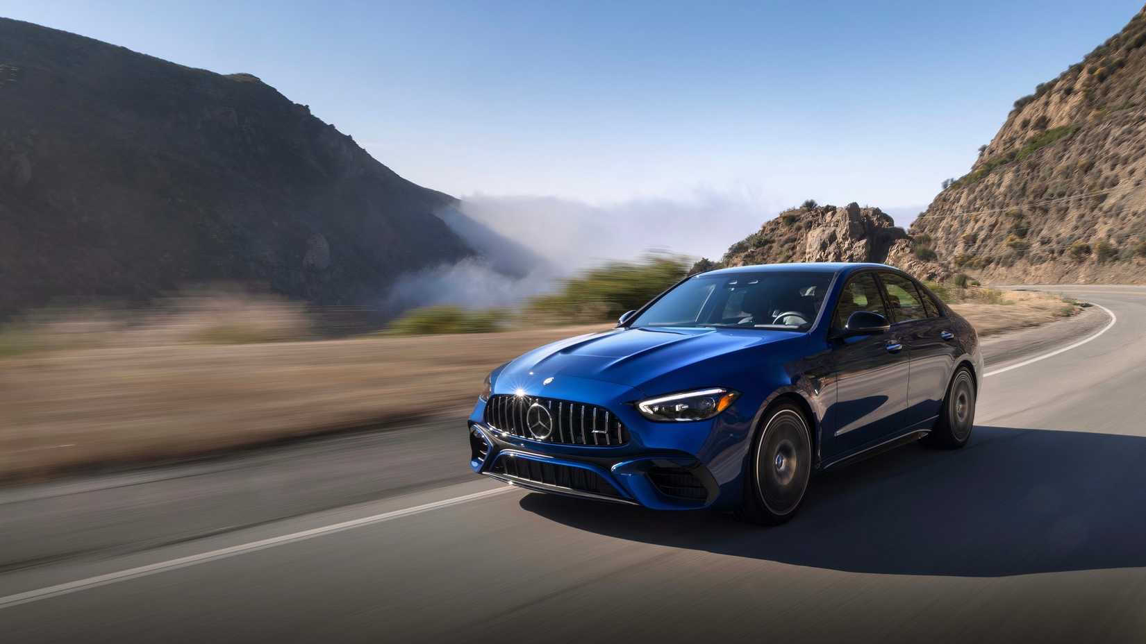2025 Mercedes-AMG C63S E Performance front driving