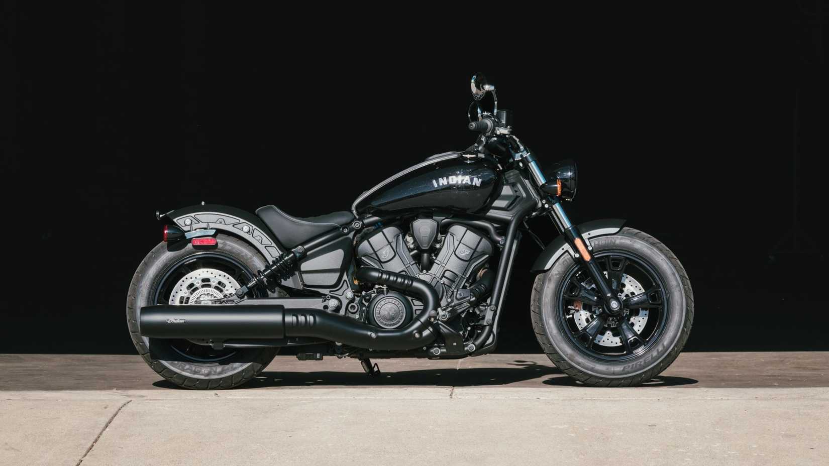2025 Indian Scout Sixty Bobber side profile view