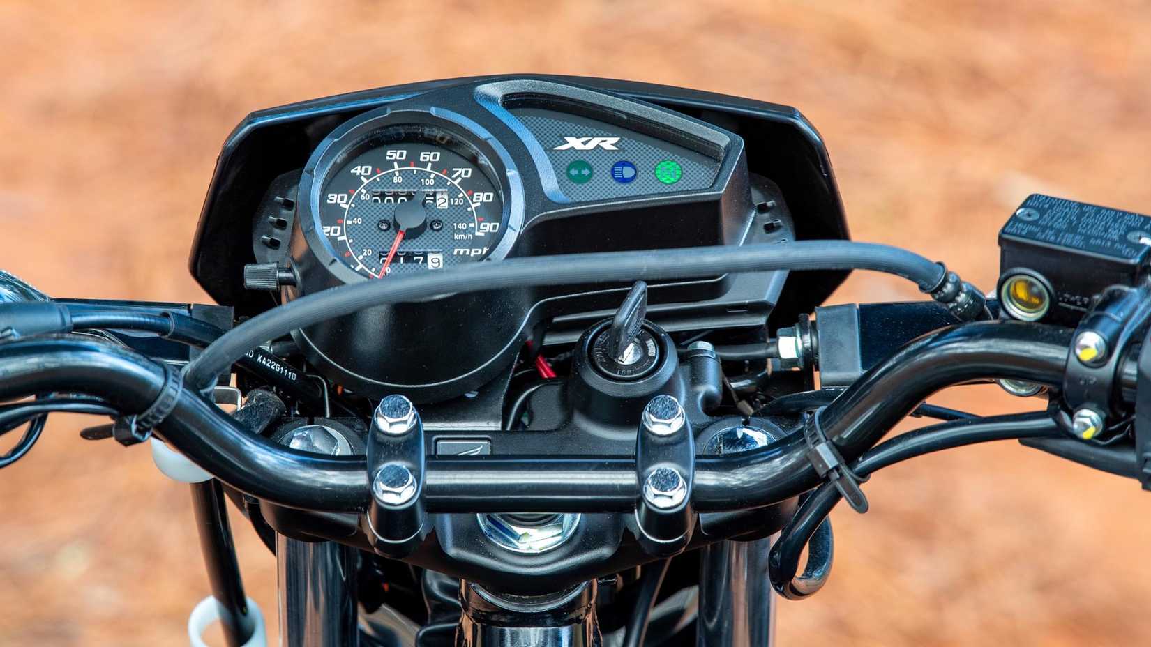 2025 Honda XR150L dual-sport motorcycle instrument cluster