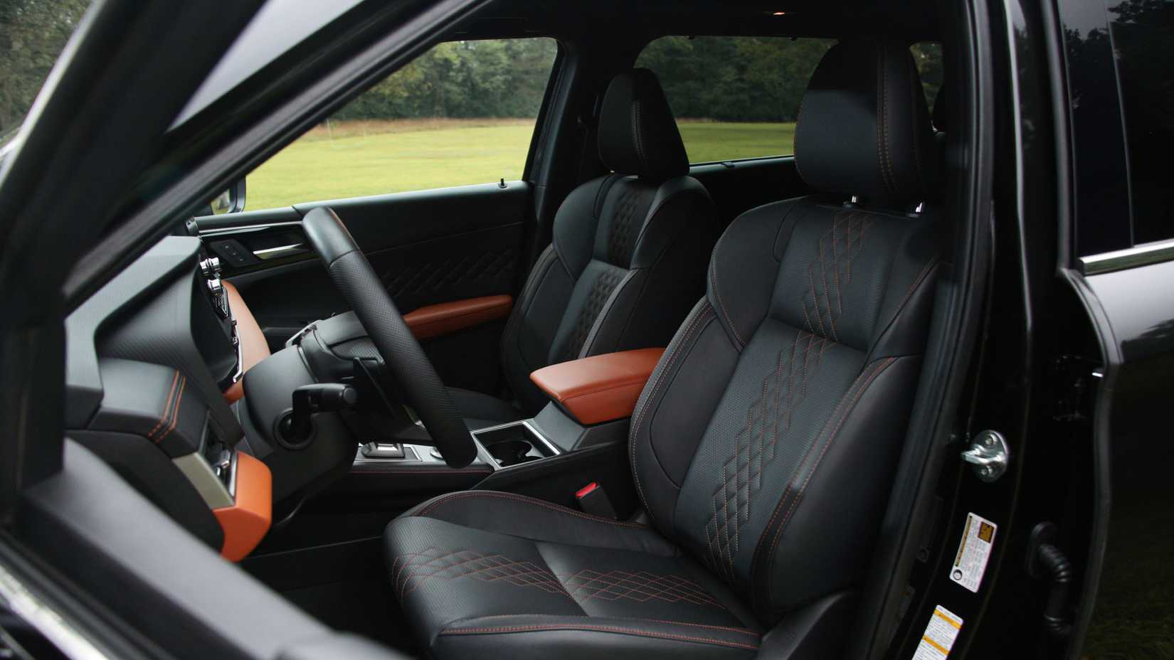 2025 Outlander PHEV interior shot showing front cabin