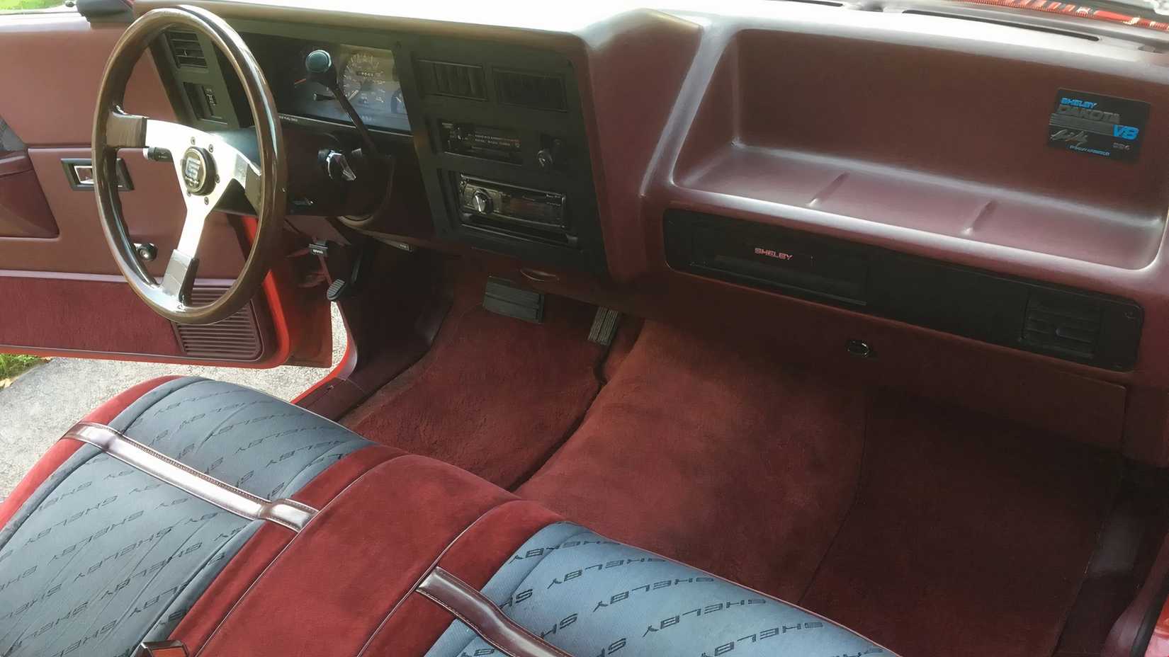 Interior photo of a 1989 Shelby Dakota