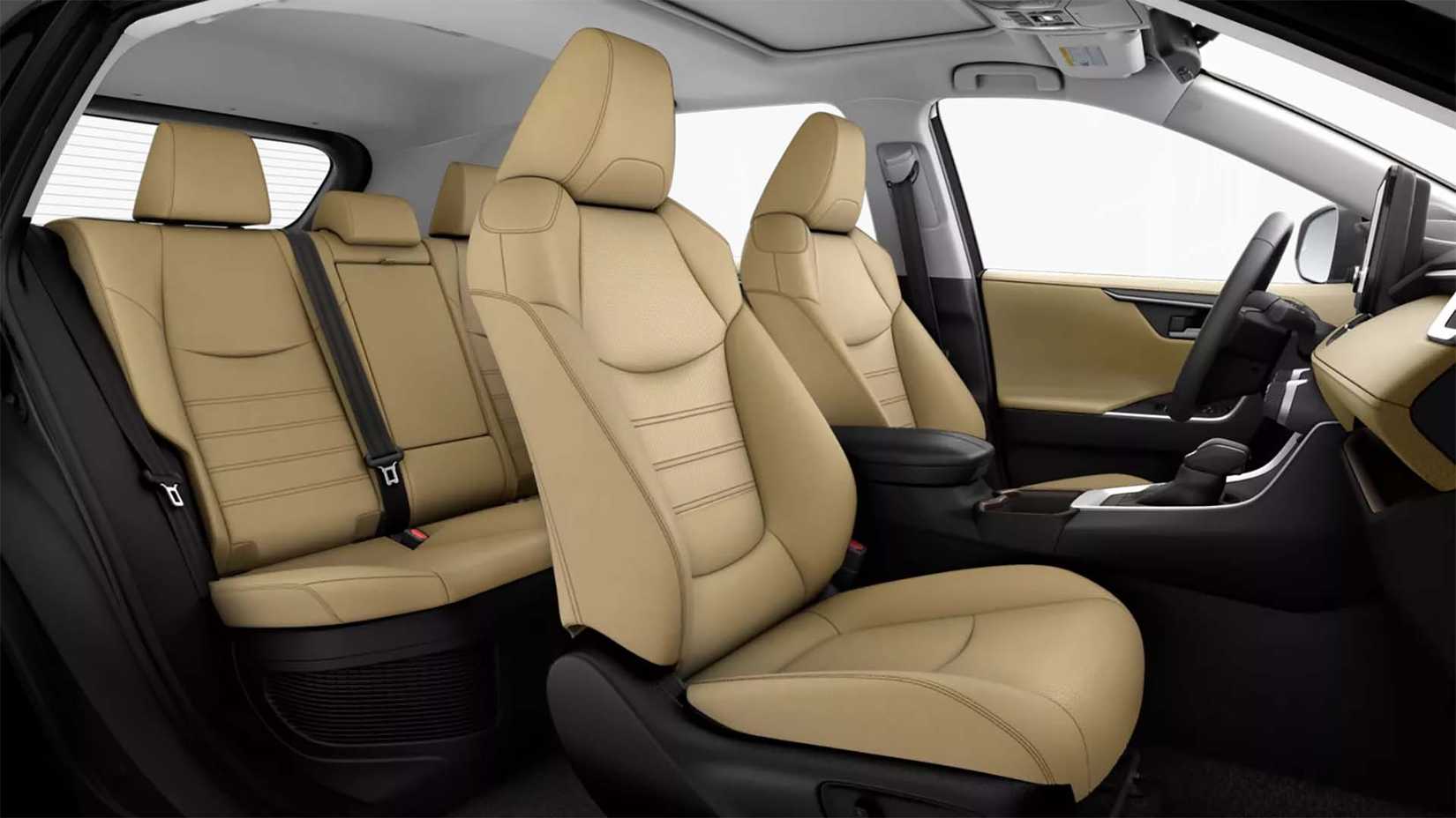 The interior of a 2025 Toyota RAV4 Hybrid Limited