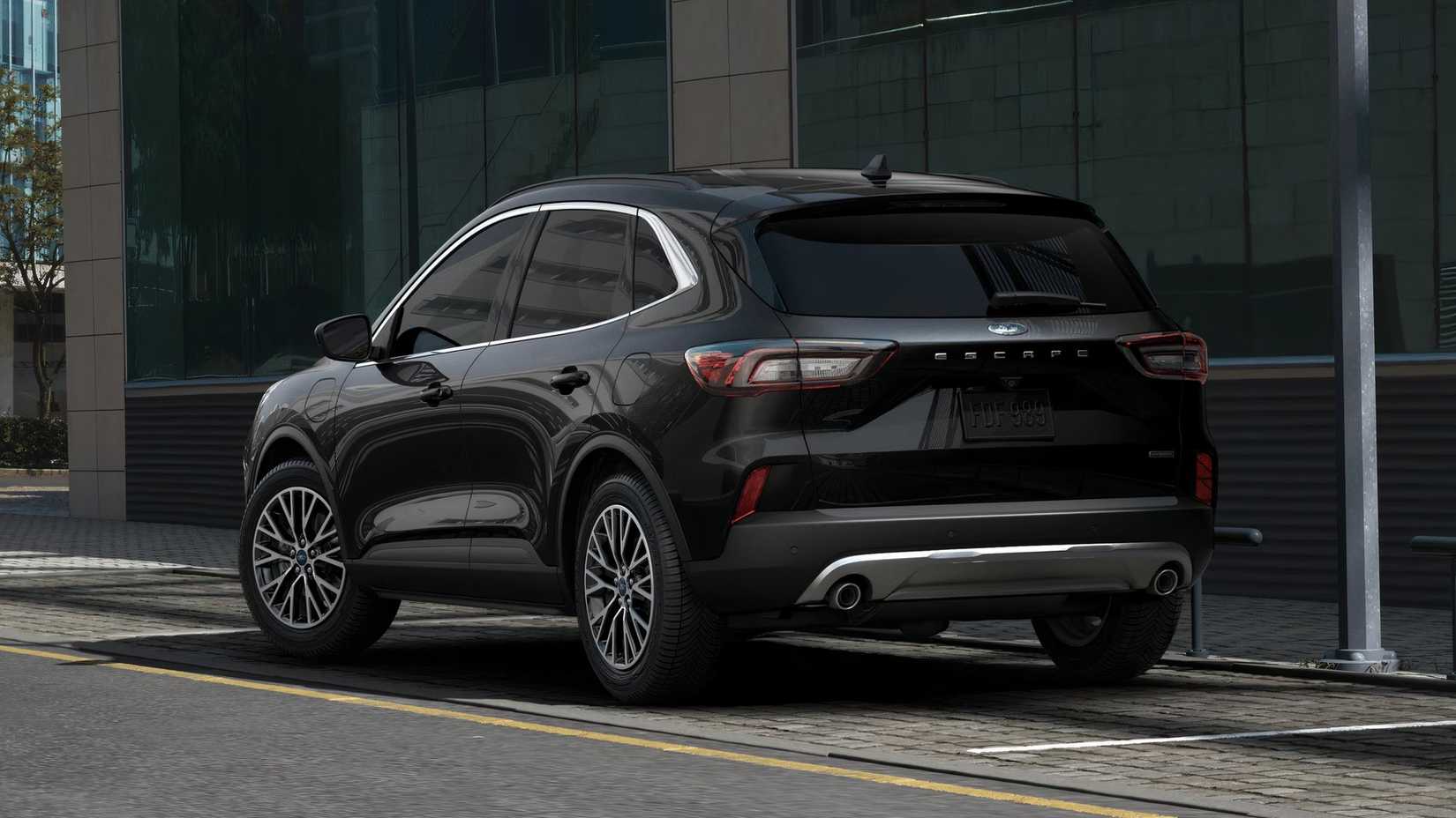 Black Escape PHEV rear-quarter