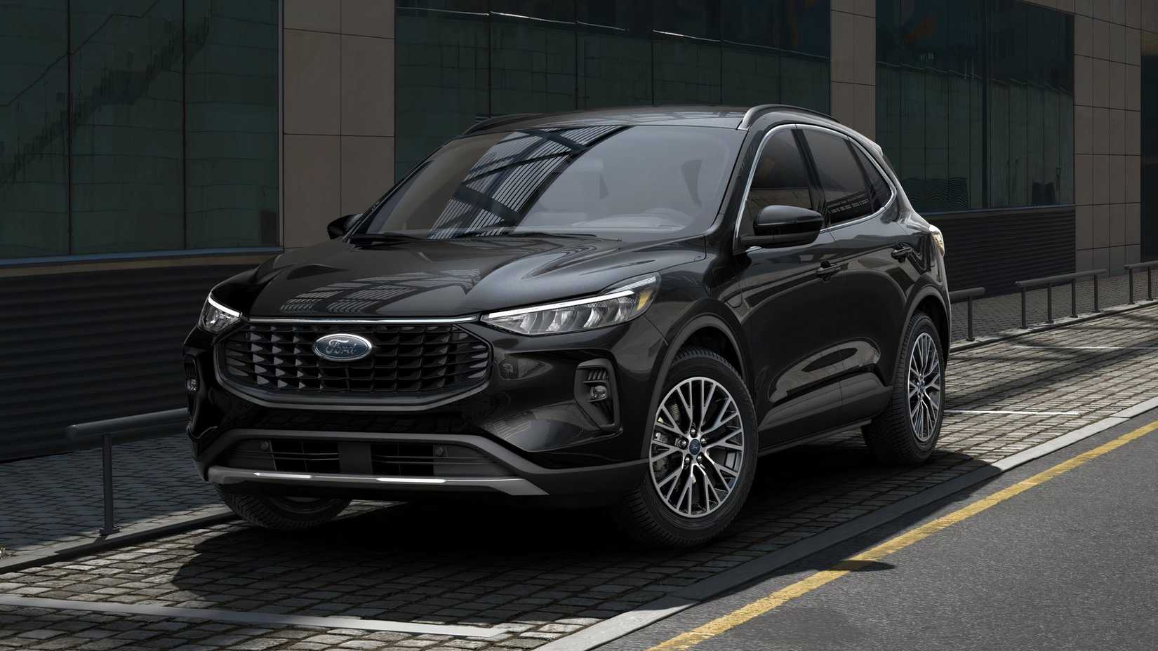 Black Escape PHEV front-quarter
