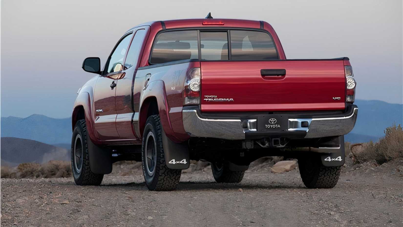 Rear shot of a 2015 Toyota Tacoma