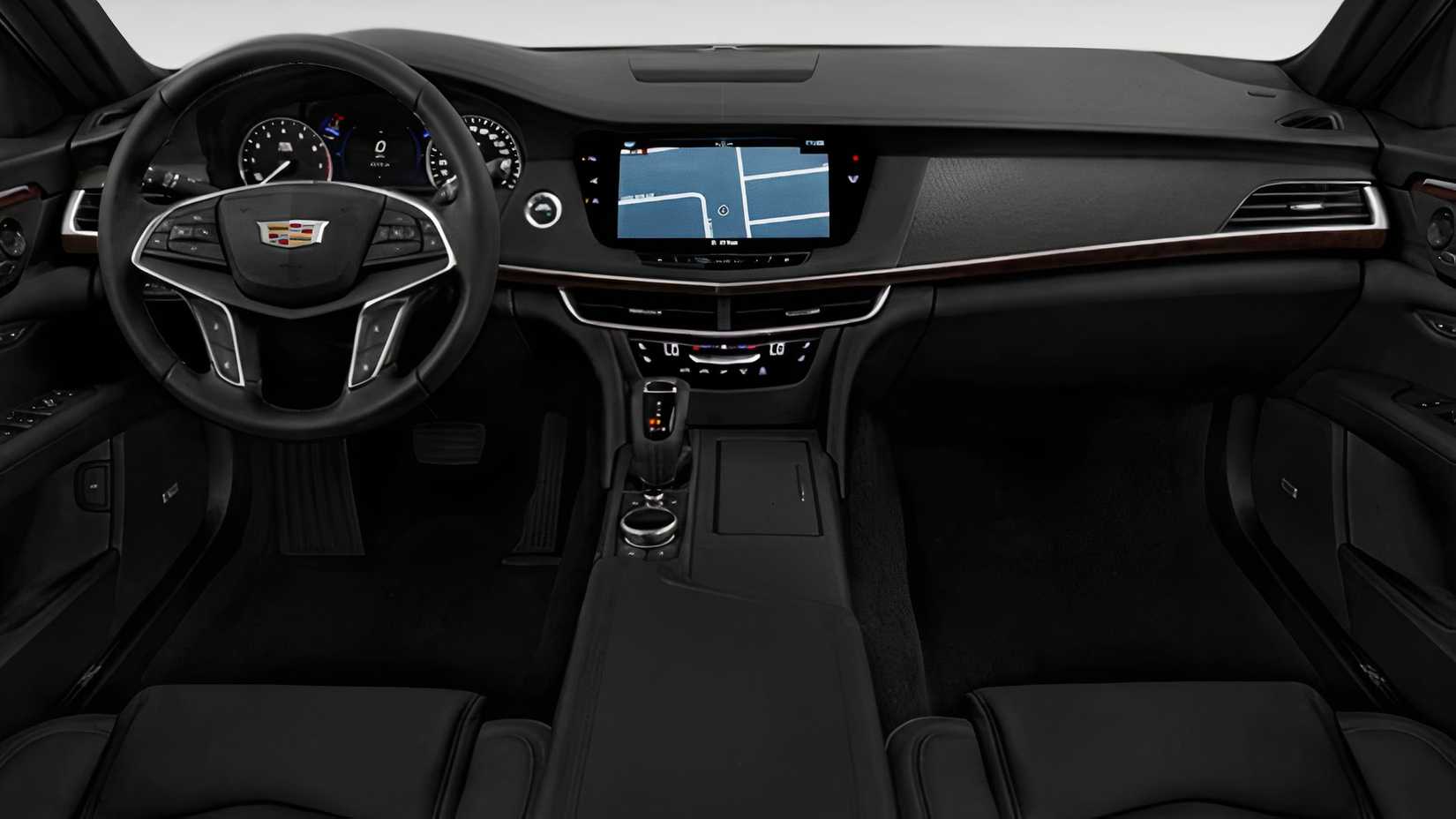 2020 Cadillac CT6 interior showing front cabin