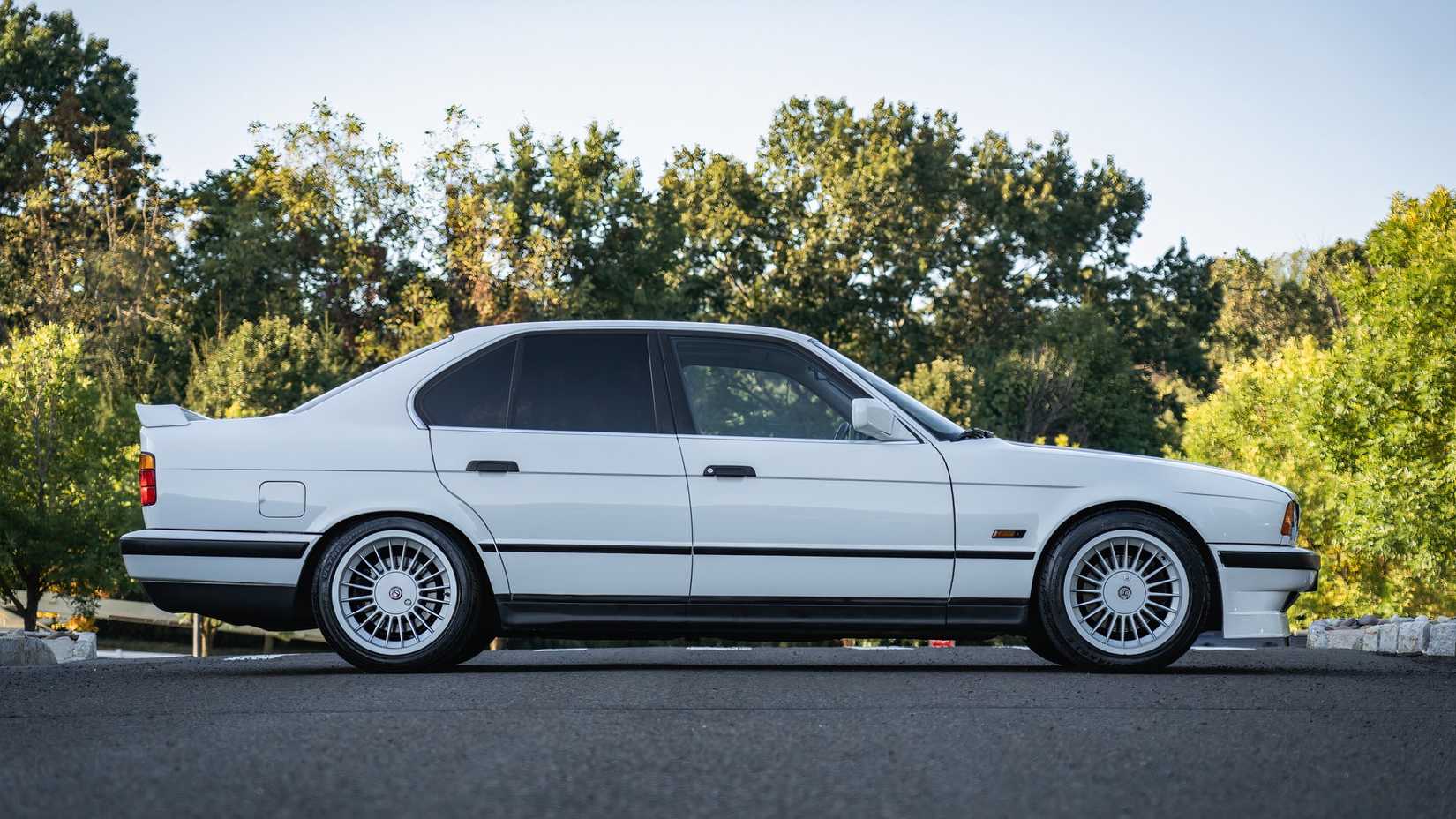 1989 Alpina B10 3.5 in white parked 