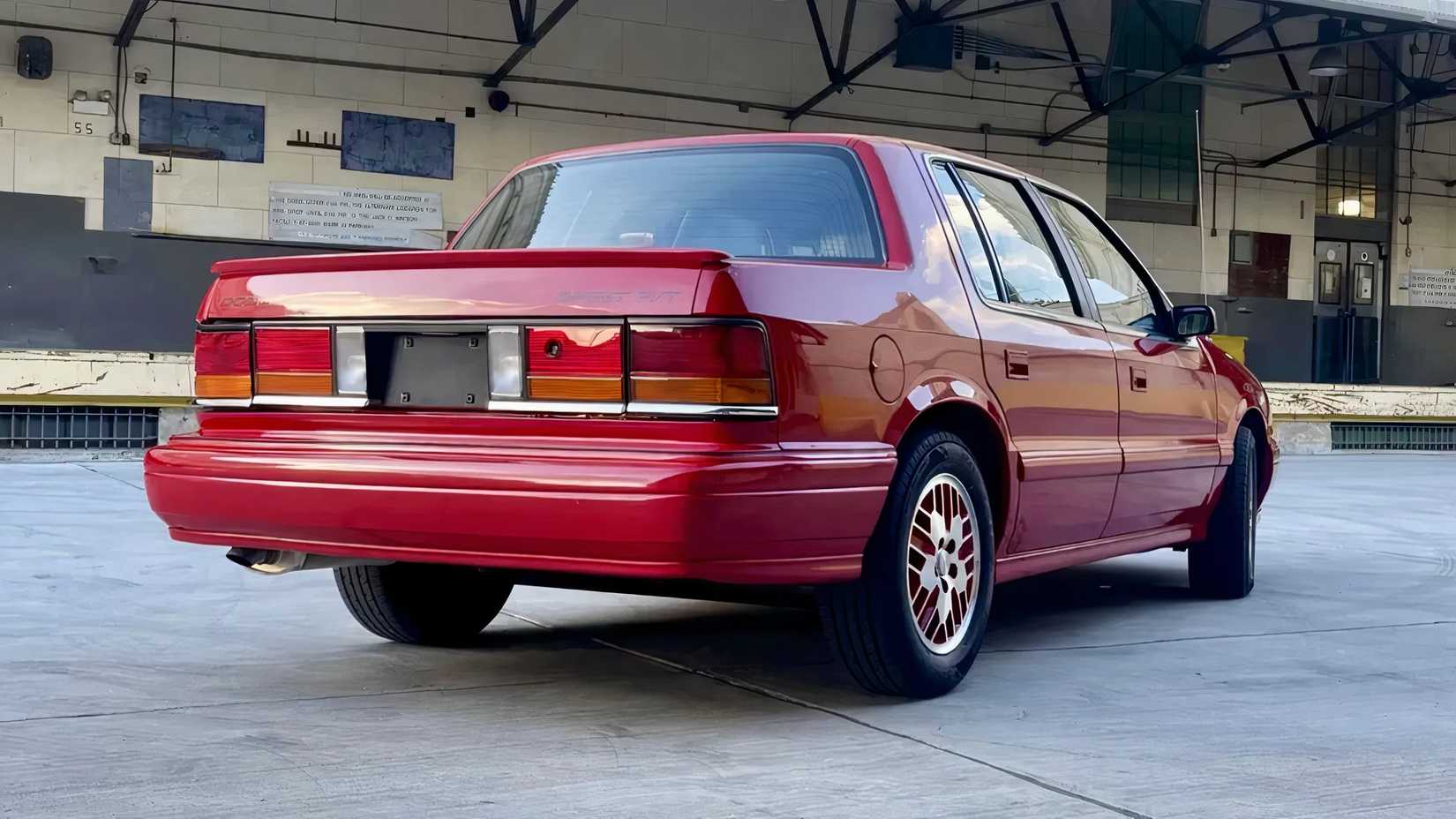 1991 Dodge Spirit R/T, rear 3/4